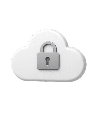 Hyfe secure cloud platform icon representing encrypted cough monitoring data storage